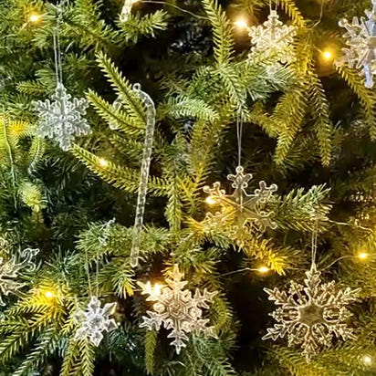 Acrylic Christmas Decor Set